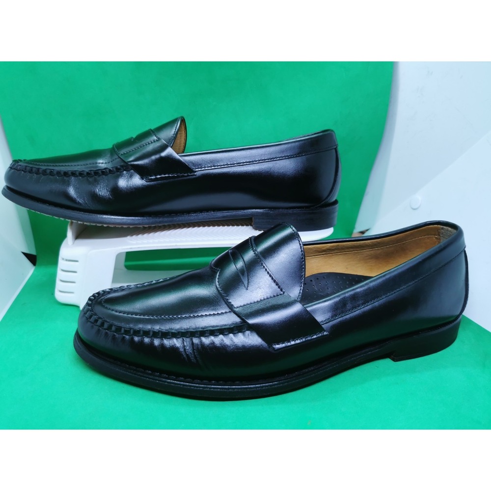 Sebago Cayman II Penny Loafers Men's Size 11 EEE Extra Black Leather Made in USA - Picture 2 of 16